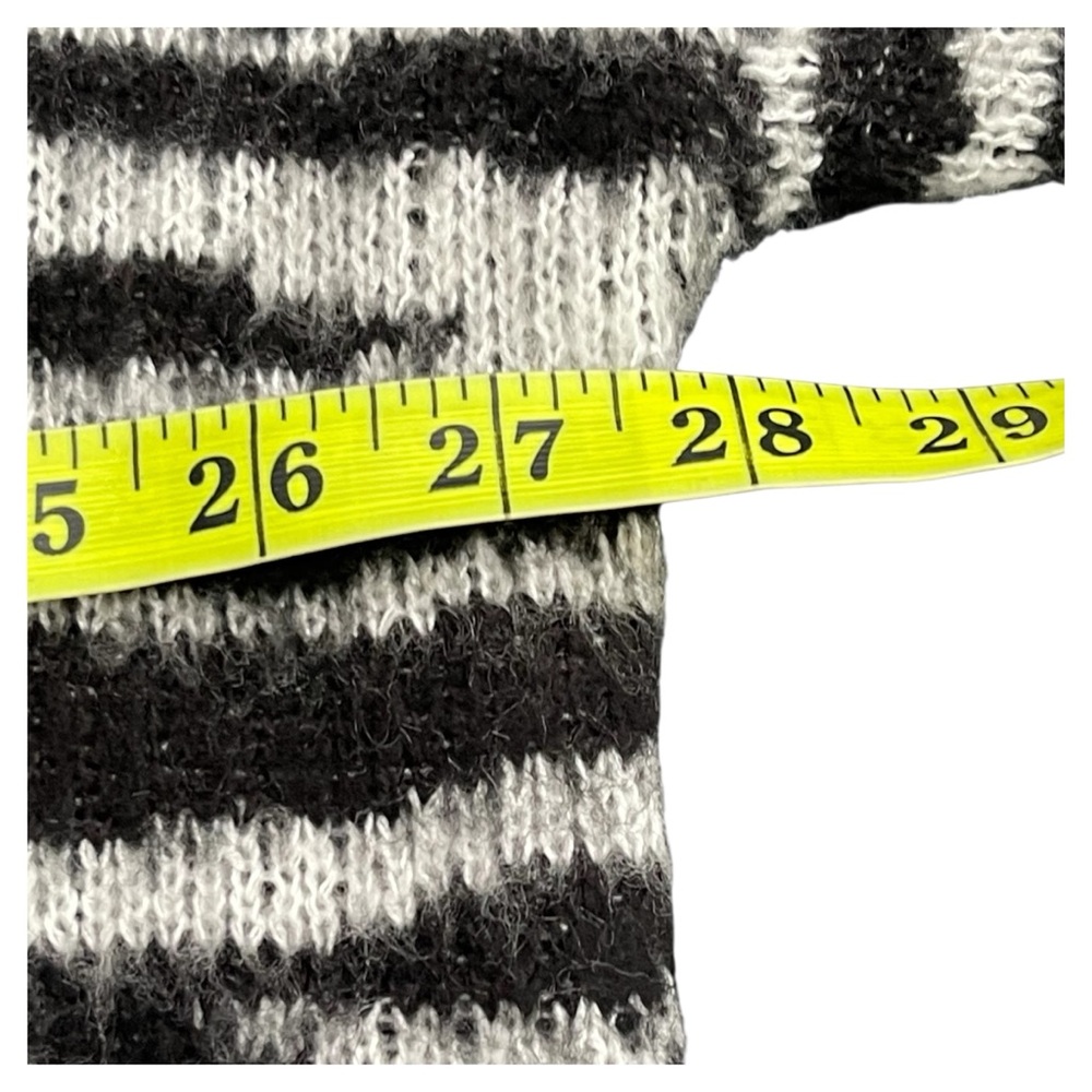 Dex Black/White Zebra Oversized Drop Shoulder Cardigan Duster (2X) - Picture 9 of 14